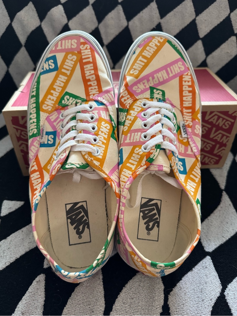 Vans Authentic (S#it Happens) Multicolor/True White